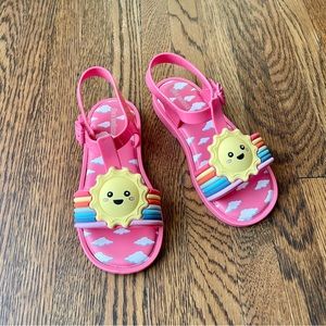 Mini Melissa Pink Sun Sandals